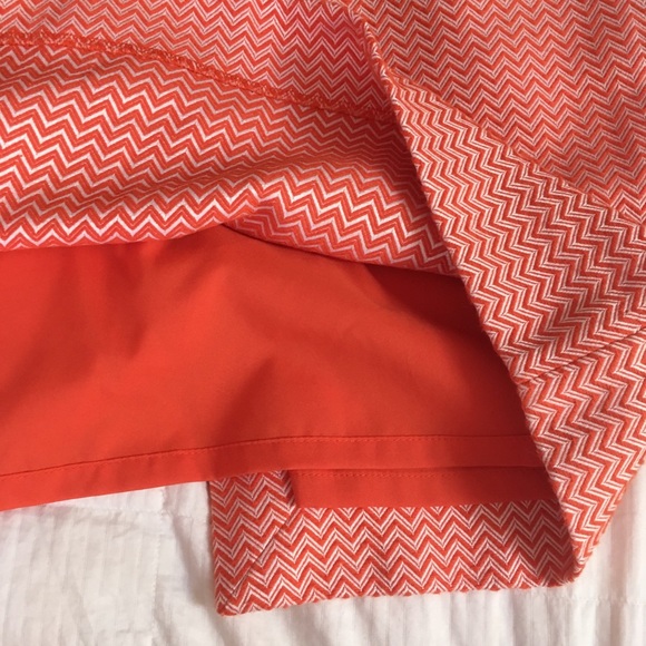 Orange chevron pencil skirt - Picture 2 of 4